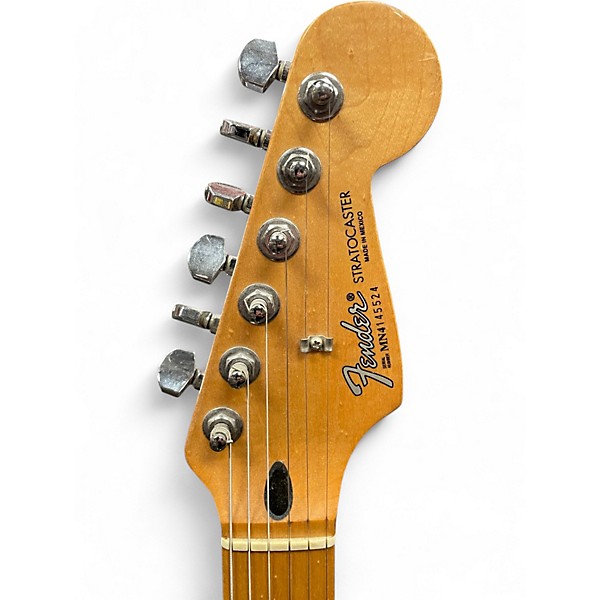 Used Fender SSS STRATOCASTER Metallic Red Solid Body Electric Guitar