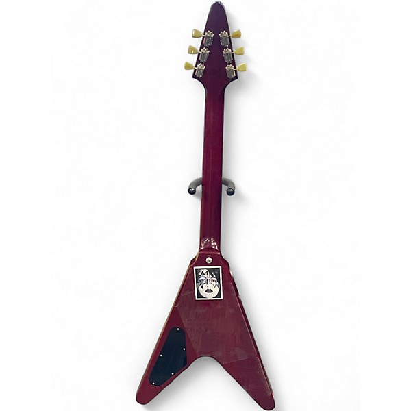 Used Gibson Flying V Maroon Solid Body Electric Guitar