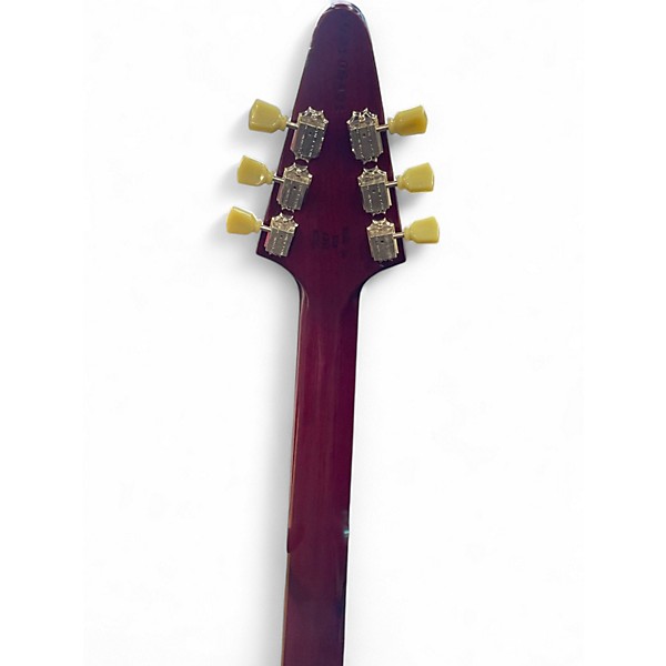 Used Gibson Flying V Maroon Solid Body Electric Guitar