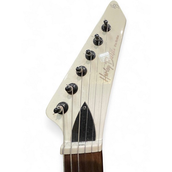 Used Harley Benton EX84 Alpine White Solid Body Electric Guitar