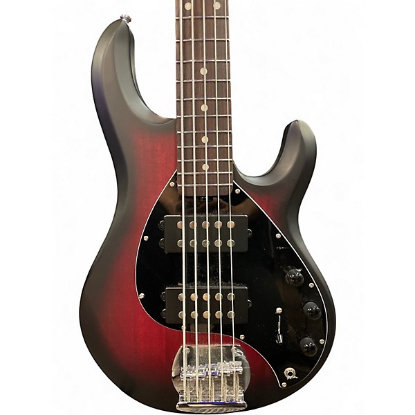 Used Sterling by Music Man STING RAY RAY5HH RUBY RED BURST Electric Bass Guitar