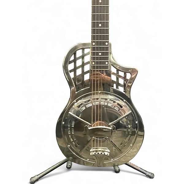 Used Republic Tricome Chrome Resonator Guitar