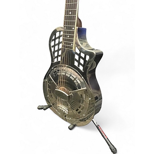 Used Republic Tricome Chrome Resonator Guitar