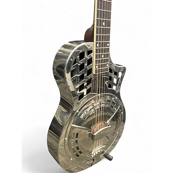Used Republic Tricome Chrome Resonator Guitar