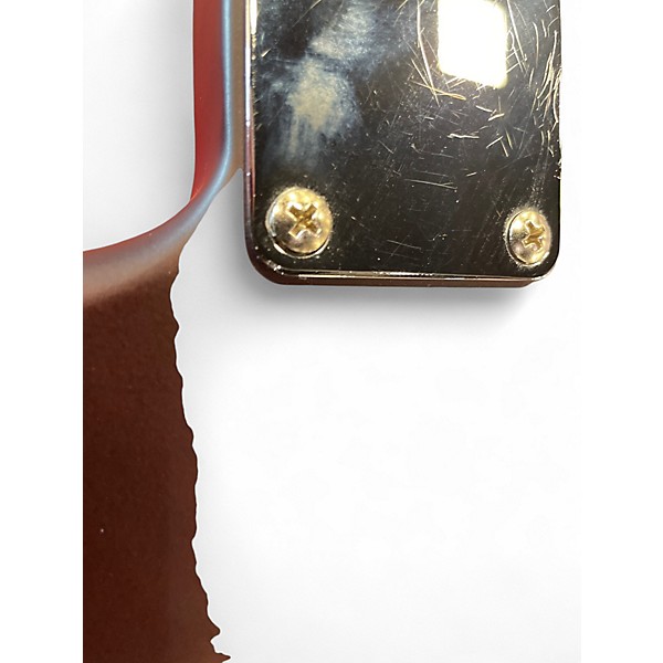 Used Fender Standard Stratocaster Satin Red Solid Body Electric Guitar