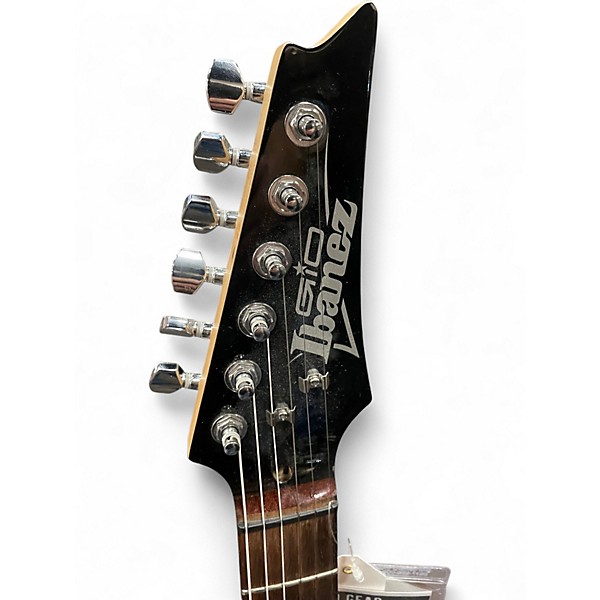 Used Ibanez GRG20Z Gio Blue Ghost Flames Solid Body Electric Guitar