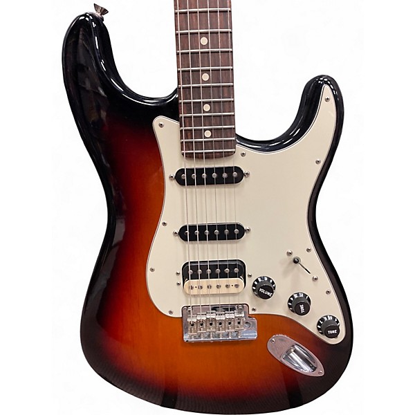 Used Fender American Standard Stratocaster HSS Shawbucker 3 Color Sunburst Solid Body Electric Guitar