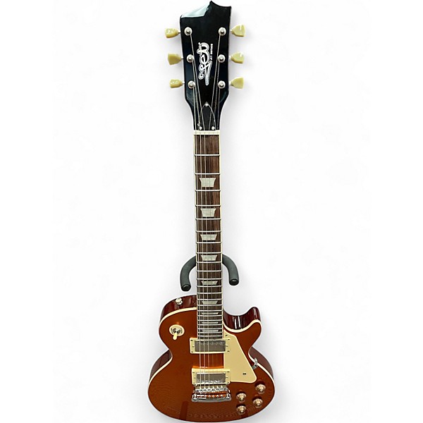 Used Jet LP STYLE Orange Solid Body Electric Guitar