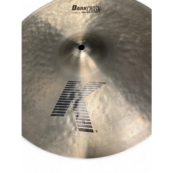 Used Zildjian 15in K Custom Dark Crash Cymbal