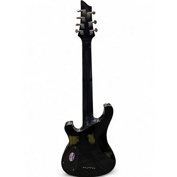 Used Schecter Guitar Research 007 Elite Trans Black Solid Body Electric Guitar