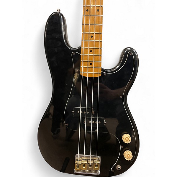 Used Dixon Bass Black Electric Bass Guitar