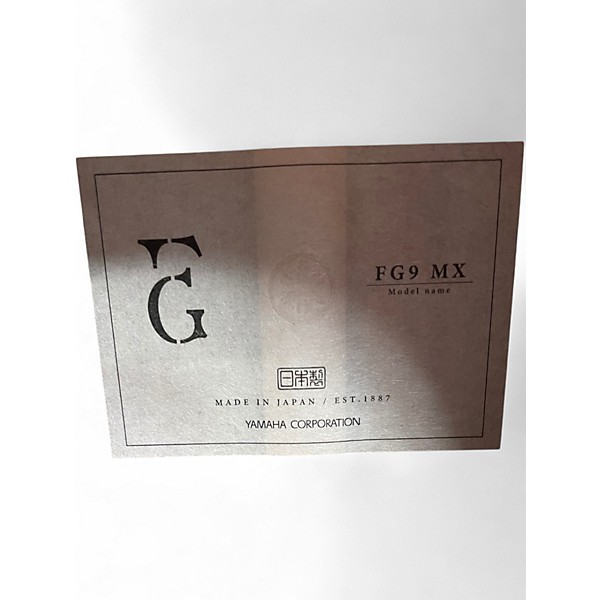 Used Yamaha FG9 MX Natural Acoustic Electric Guitar