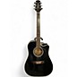 Used Takamine EF341SC Black Acoustic Electric Guitar