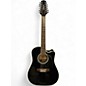 Used Takamine EF381C Black 12 String Acoustic Electric Guitar