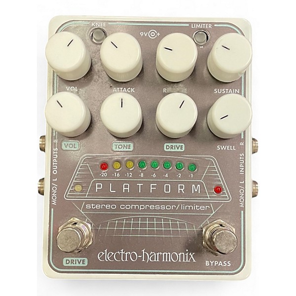 Used Electro-Harmonix Platform Stereo Compressor Limiter Effect Pedal