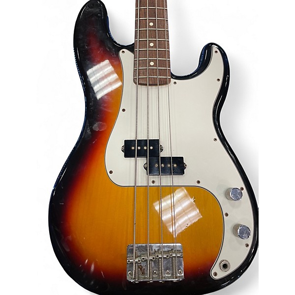 Used 2007 Fender Standard Precision Bass Brown Sunburst Electric Bass Guitar