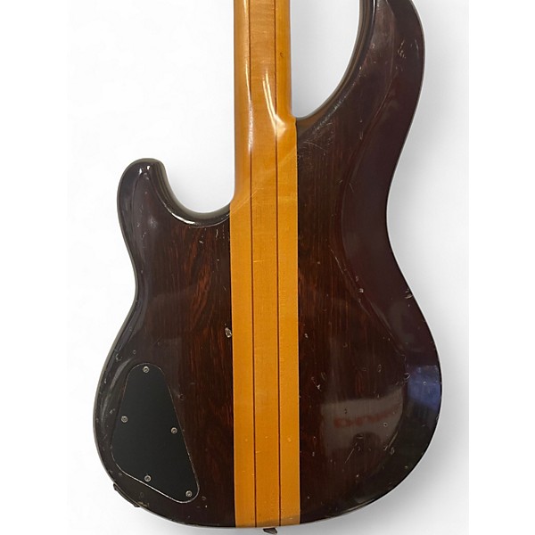 Used 1980s Ibanez Musician Dark Stain Electric Bass Guitar