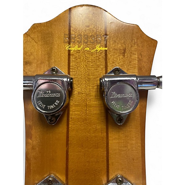 Used 1980s Ibanez Musician Dark Stain Electric Bass Guitar