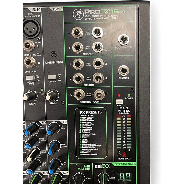Used Mackie PROFX16 Unpowered Mixer
