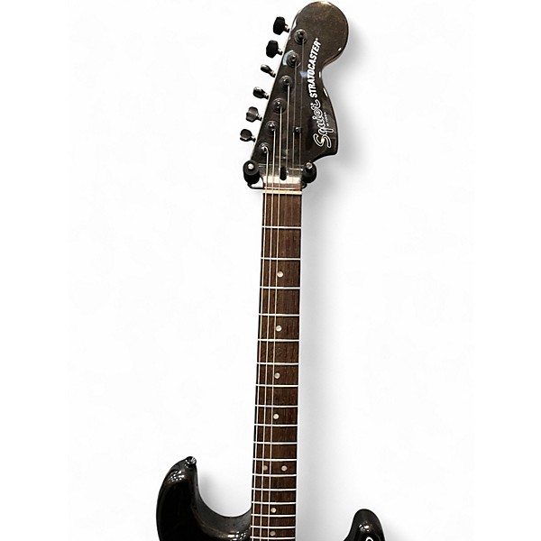 Used Squier FSR AFFINITY STRATOCASTER HH Metallic Black Solid Body Electric Guitar