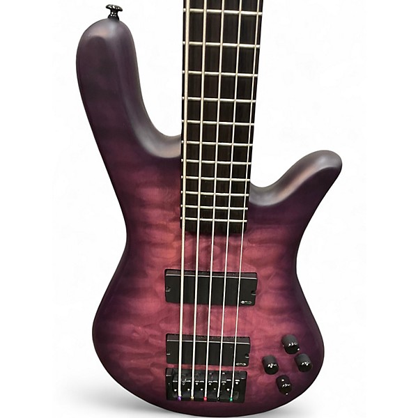 Used Spector NS PULSE Purple Electric Bass Guitar