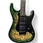 Used Suhr custom standard waterfall maple burl faded trans green burst Solid Body Electric Guitar
