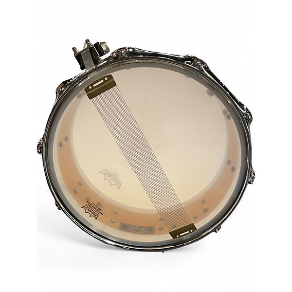 Used DW 14X6 Edge Snare broken glass over natural Drum