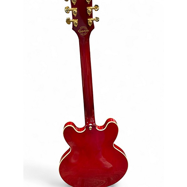 Used Epiphone E212TV Candy Red Burst Hollow Body Electric Guitar