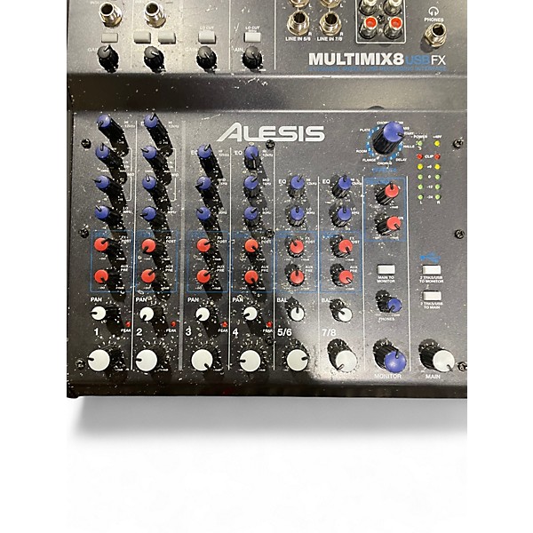 Used Alesis MultiMix 8 USB 8-Channel Unpowered Mixer