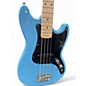 Used Squier Bronco Blue Electric Bass Guitar