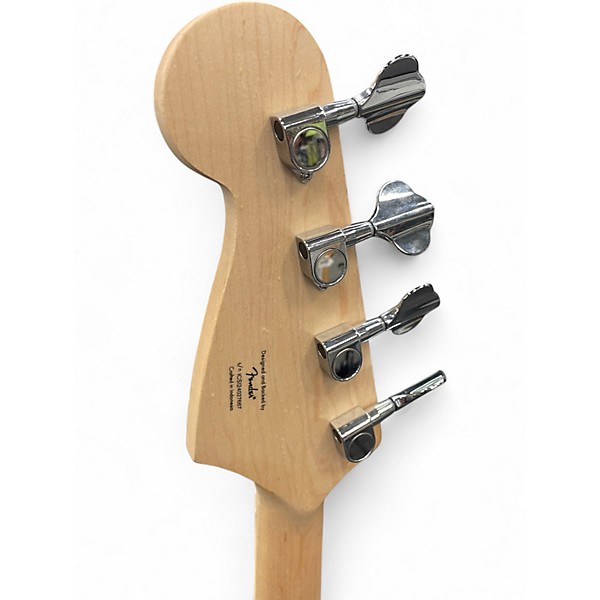 Used Squier Bronco Blue Electric Bass Guitar