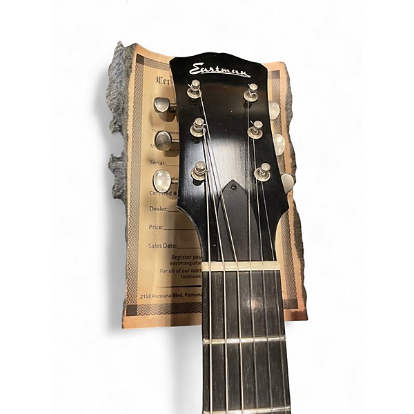 Used Eastman SB55DC/4 Worn Cherry Solid Body Electric Guitar