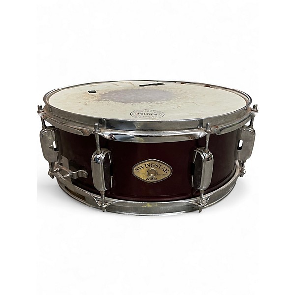 Used TAMA 5X14 SWINGSTAR SNARE Wine Red Drum