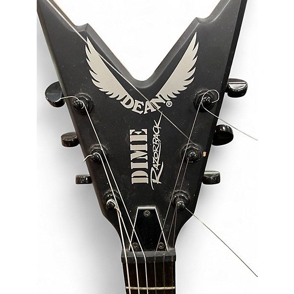 Used Dean Dime Razorback V BLACK Solid Body Electric Guitar