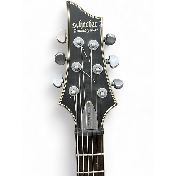 Used Schecter Guitar Research C1 Platinum Black Solid Body Electric Guitar