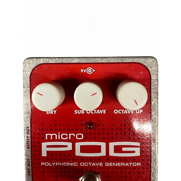 Used Electro-Harmonix Micro Pog Polyphonic Octave Generator Effect Pedal