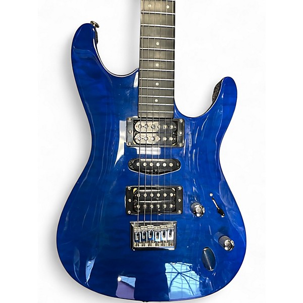 Used Fretlight 400 SERIES Blue Solid Body Electric Guitar
