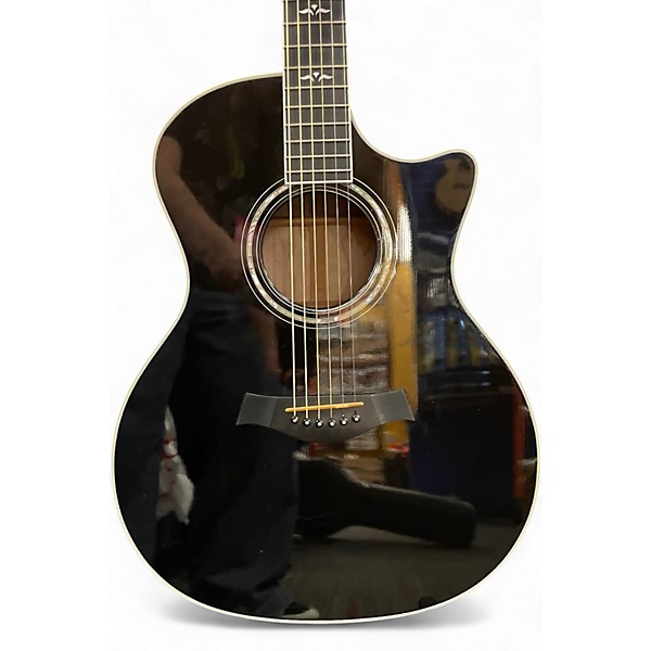 Used 1997 Taylor 610CE Black Acoustic Guitar