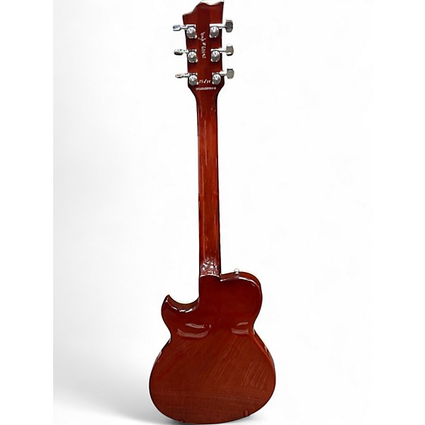 Used Reverend Roundhouse Hollow Vintage Clear Hollow Body Electric Guitar