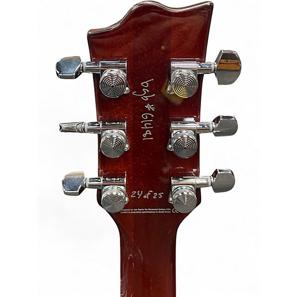 Used Reverend Roundhouse Hollow Vintage Clear Hollow Body Electric Guitar