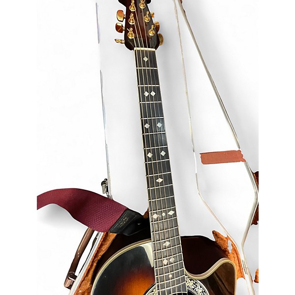 Used Ovation 1667 Tobacco Burst Acoustic Electric Guitar