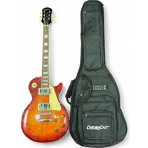 Used Epiphone Les Paul Standard Cherry Sunburst Solid Body Electric Guitar