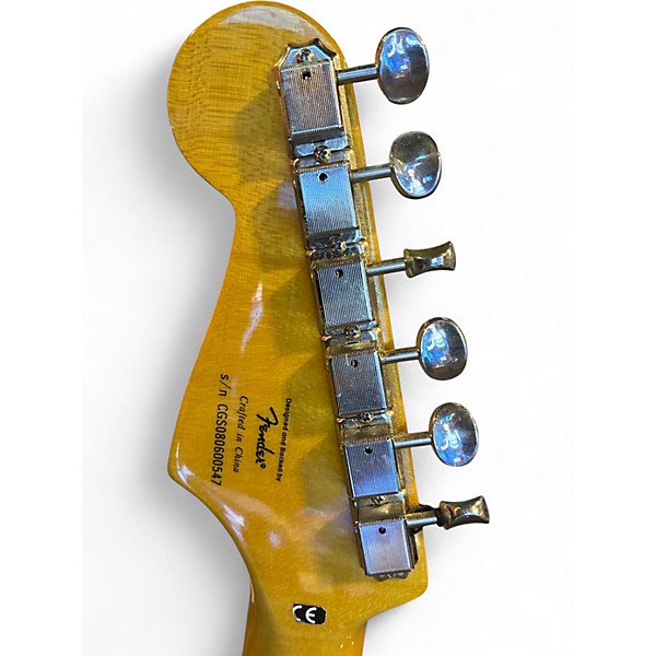Used Squier Classic Vibe 1950S Stratocaster 2 Color Sunburst Solid Body Electric Guitar