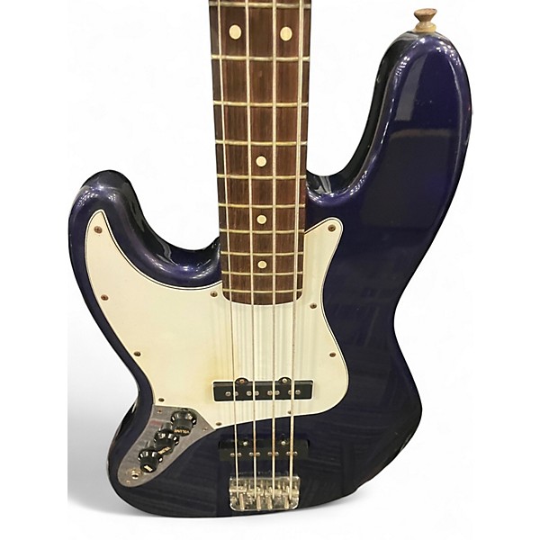 Used Fender Standard Jazz Bass Left Handed Midnight Blue Electric Bass Guitar