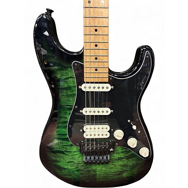 Used Jackson X Series Signature Adrian Smith Transparent Green Burst Solid Body Electric Guitar