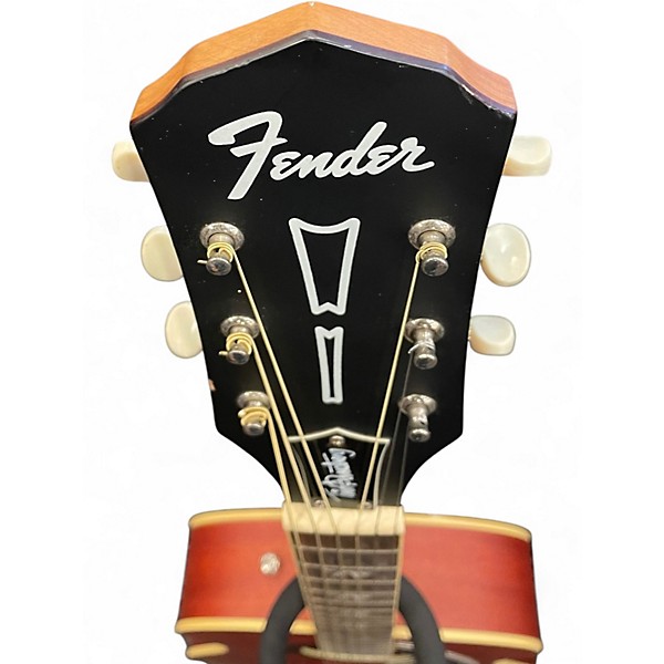 Used Fender Tim Armstrong Hellcat Mahogany Acoustic Electric Guitar