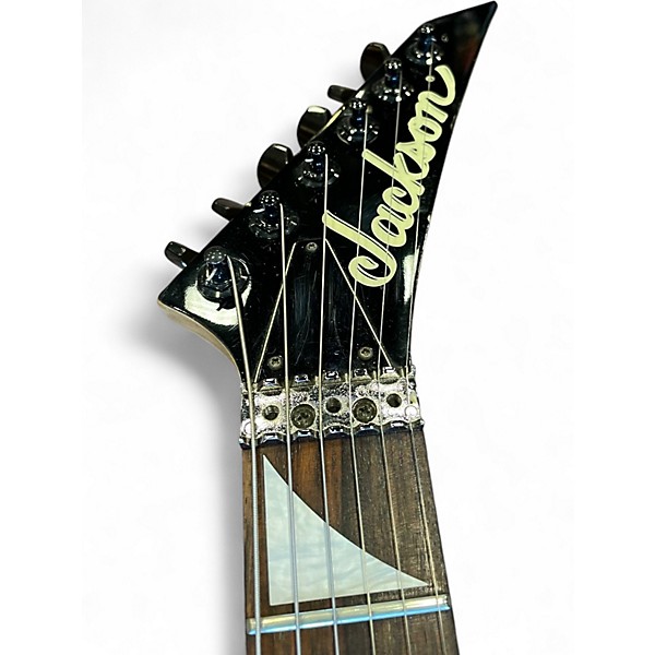 Used 1997 Jackson MIJ RRD EERIE DESS SWIRL INVADER PICKUPS RED SWIRL Solid Body Electric Guitar