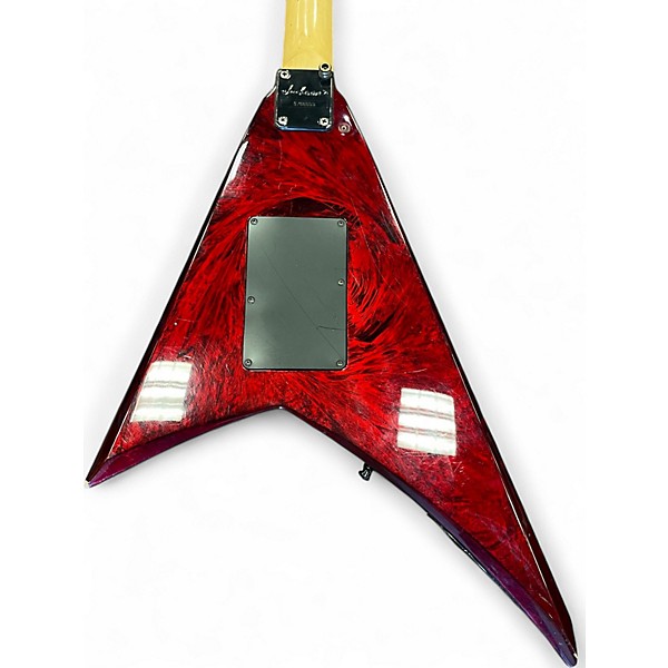 Used 1997 Jackson MIJ RRD EERIE DESS SWIRL INVADER PICKUPS RED SWIRL Solid Body Electric Guitar