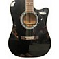 Used Takamine EF341C Black Acoustic Electric Guitar
