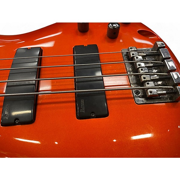 Used Ibanez SR300 Orange Electric Bass Guitar